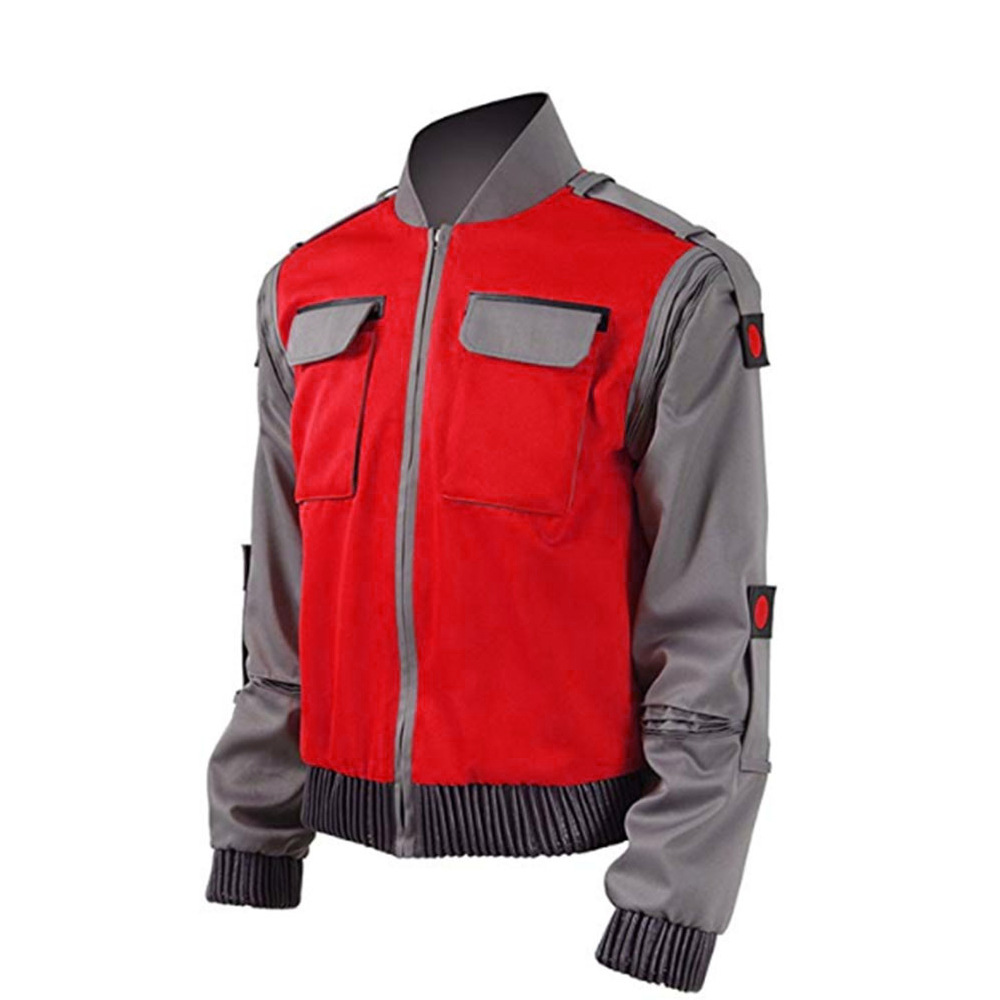 Costume de Cosplay Marty retour vers le futur, tenue de jeu de rôle d'anime d'halloween pour adultes