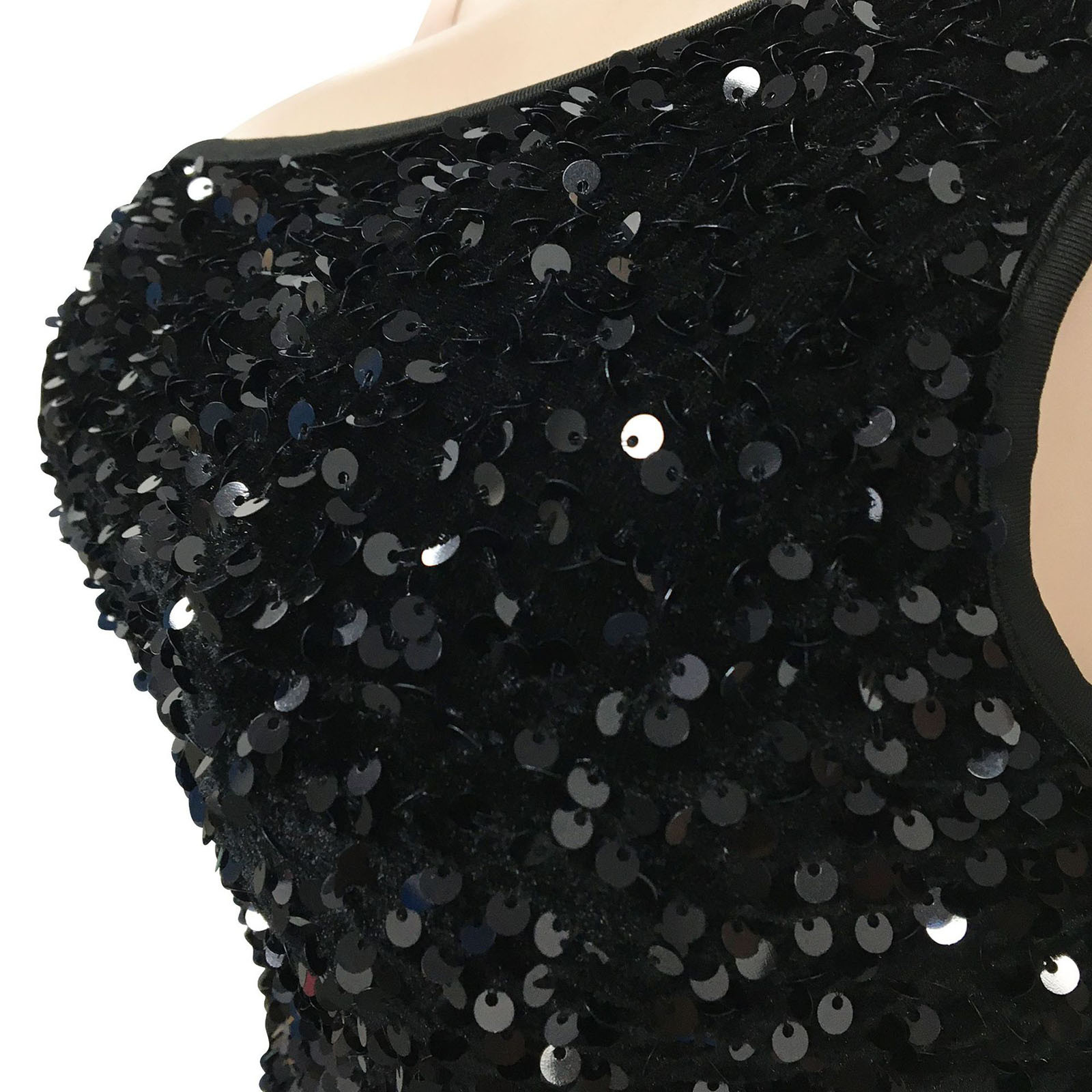 Robe de Soirée à Paillettes pour Femme, Vêtement Éducatif, Grande Taille, Été