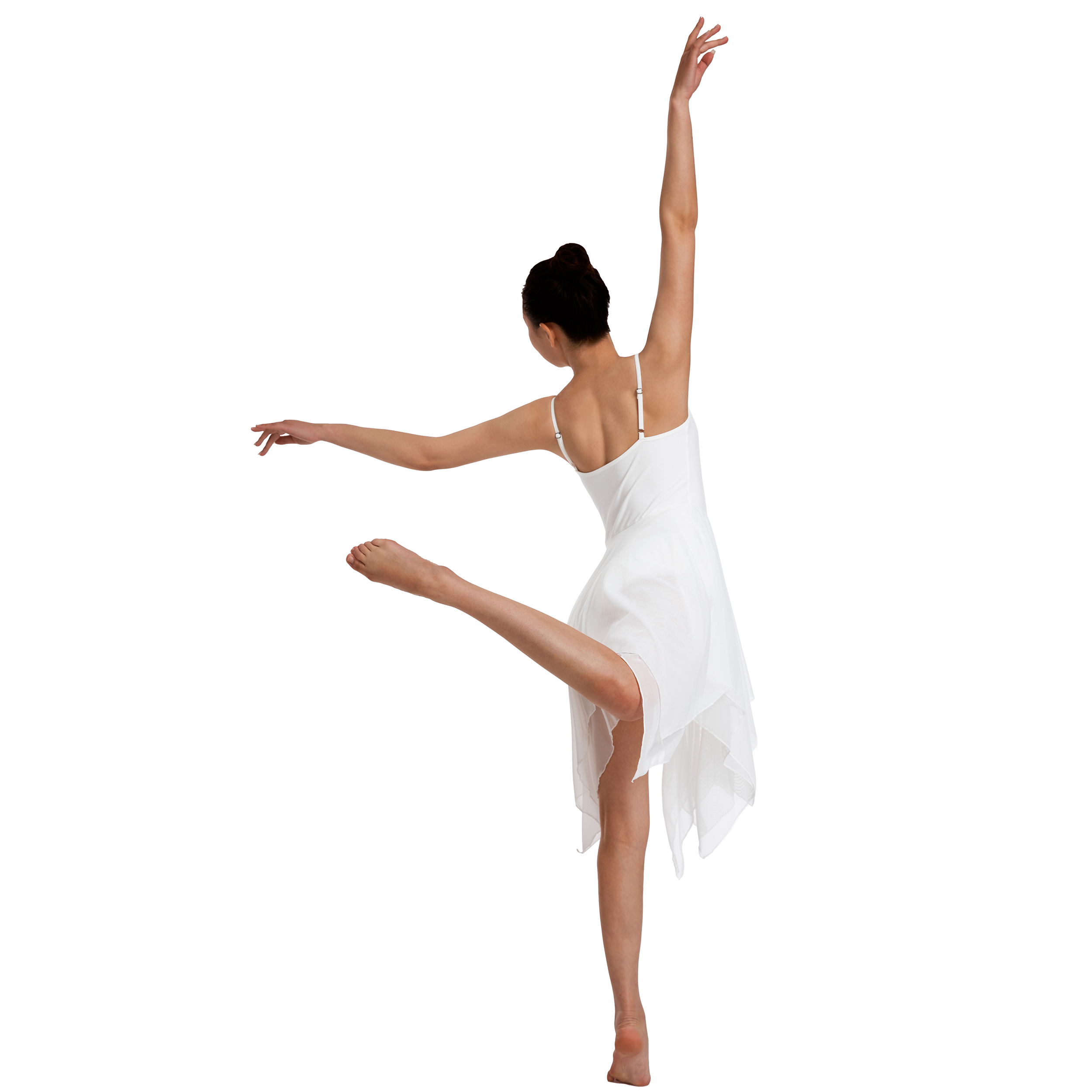 Robe lyrique moderne pour femmes, Camisole, Costume de danse, Ballet asymétrique, jupe en maille haute et basse, justaucorps sans manches, vêtements de danse de gymnastique