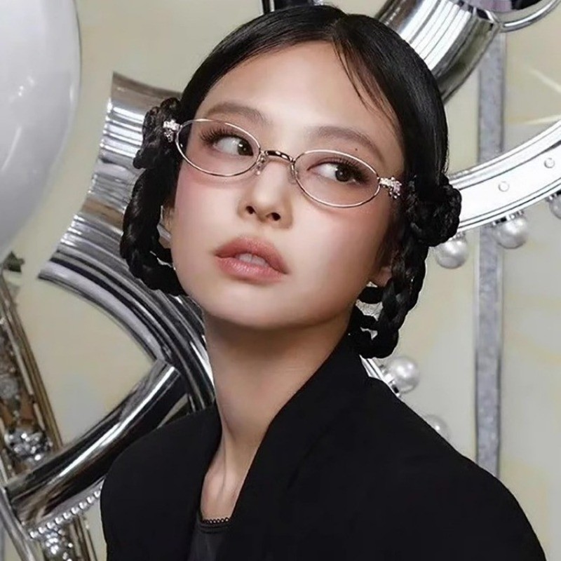 Lunettes de Style à la mode pour femmes, forme ovale, blocage de la lumière bleue, monture pour femmes, verre populaire et élégant pour filles