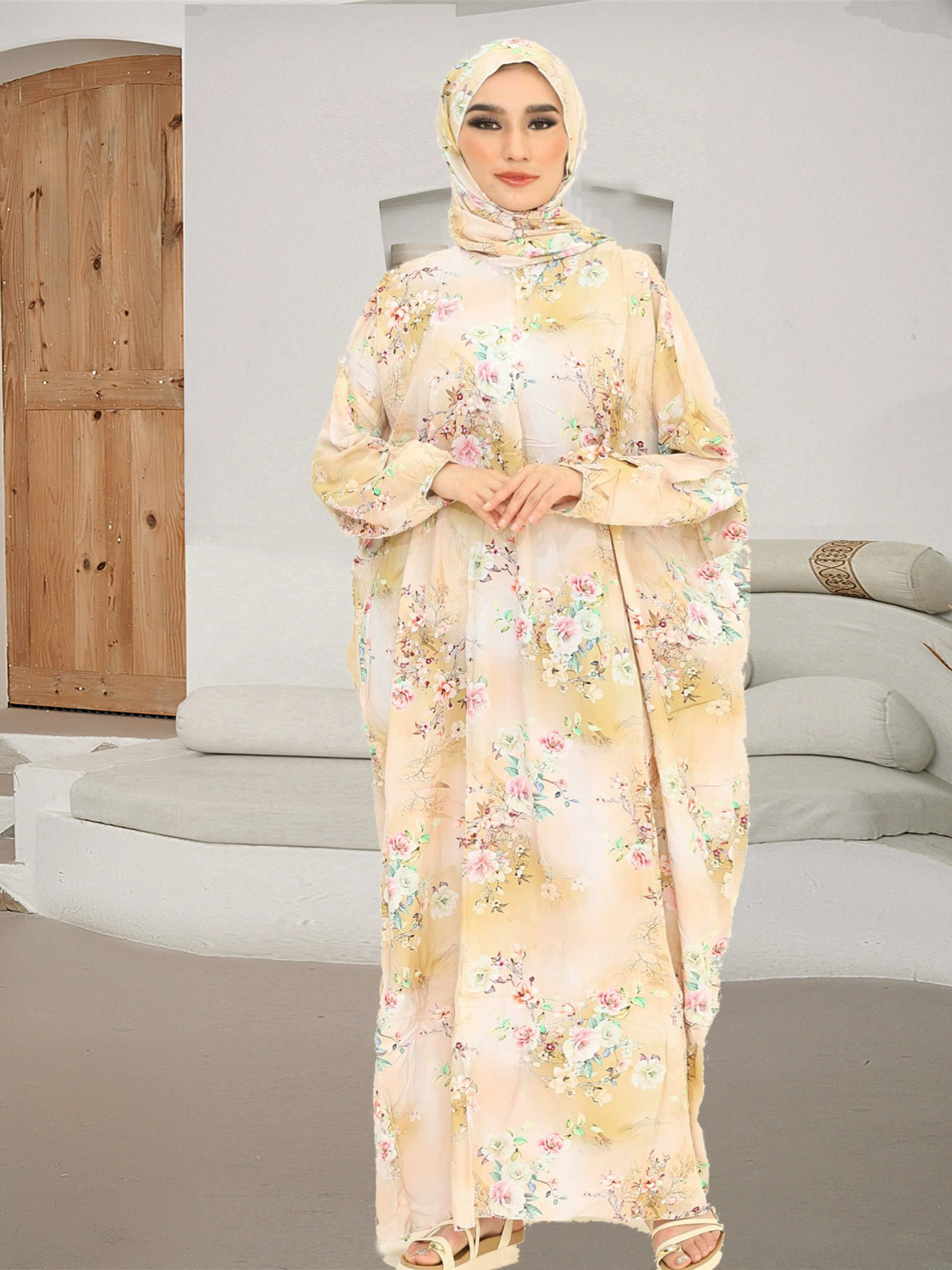 Robe longue pour femmes musulmanes du moyen-orient, vêtements grande taille de dubaï, écharpe traditionnelle intégrée, robe de prière à la mode, nouvelle collection