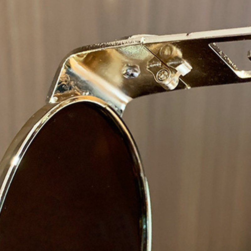 Lunettes de soleil ovales vintage en métal, monture intégrale, unisexe, tendance, idéales pour les photos, pour femmes
