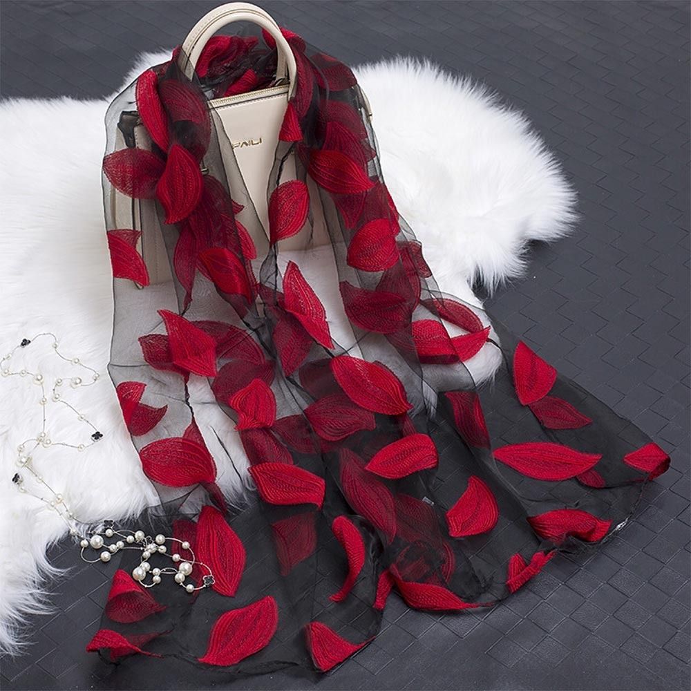 Écharpe d'été légère en soie, châle respirant en organza et gaze, bandana doux pour femme, châle en soie pashmina