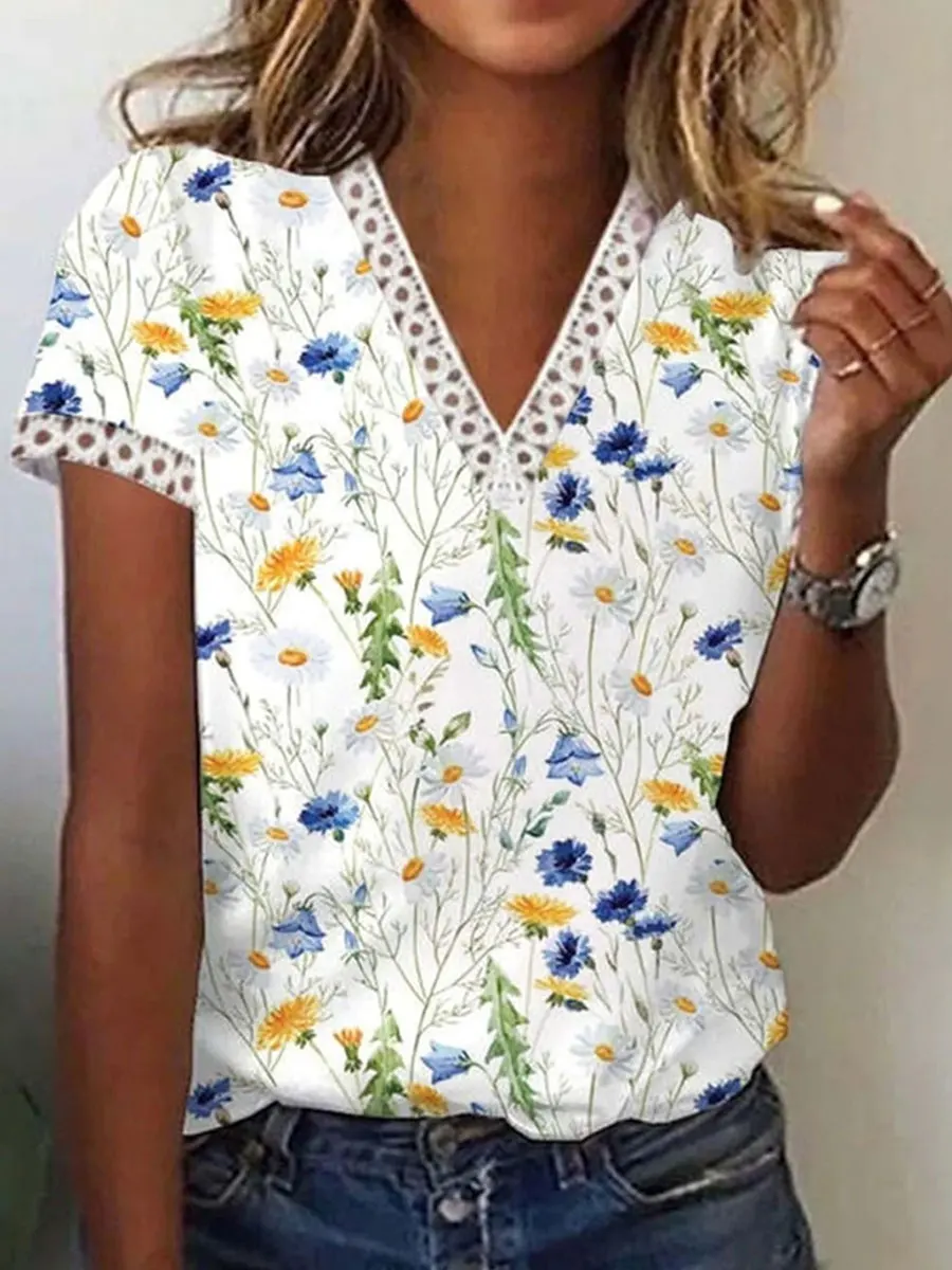 Grande taille femmes décontracté ample été femmes T-Shirts décontracté ample manches courtes T-Shirts femmes mode hauts élégants