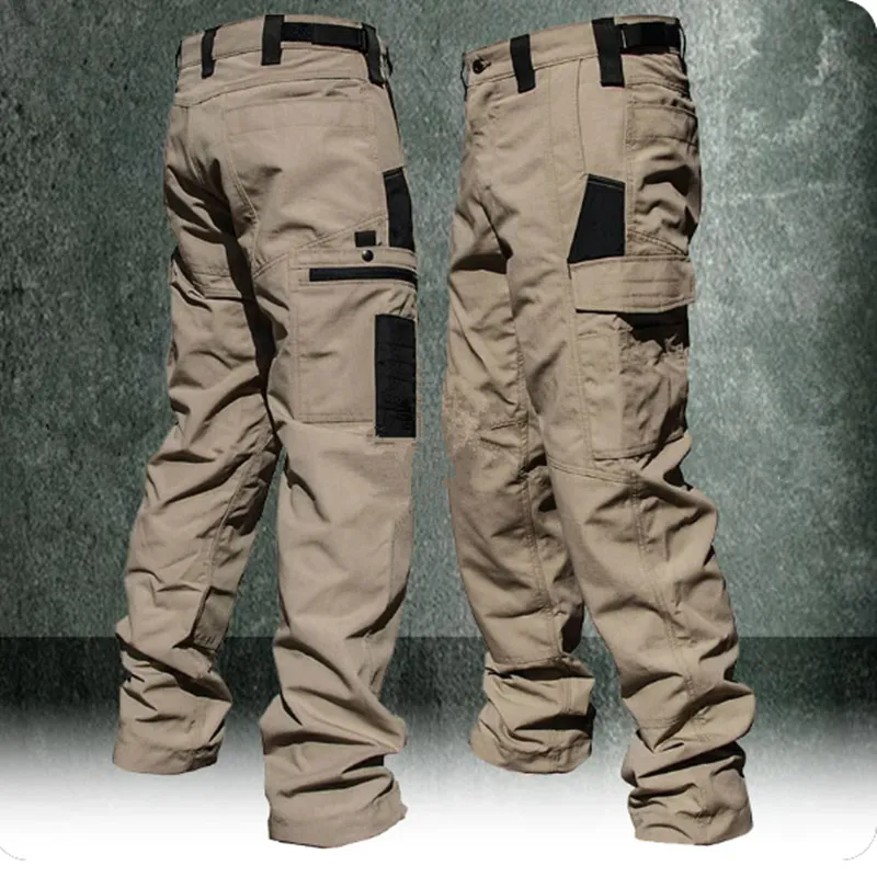 Pantalon Cargo pour hommes, pantalon de travail multi-poches, pantalon tactique décontracté, vêtements d'extérieur droits, résistant à l'usure, automne et hiver