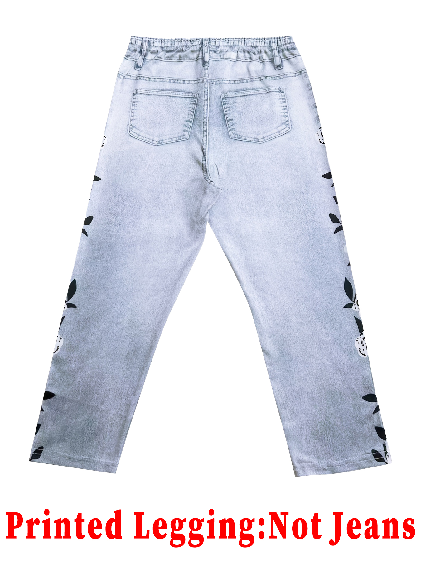 Capris imprimés pour femmes à la mode, design sans couture hautement élastique avec fausses poches, idéal pour les tenues décontractées et sportives