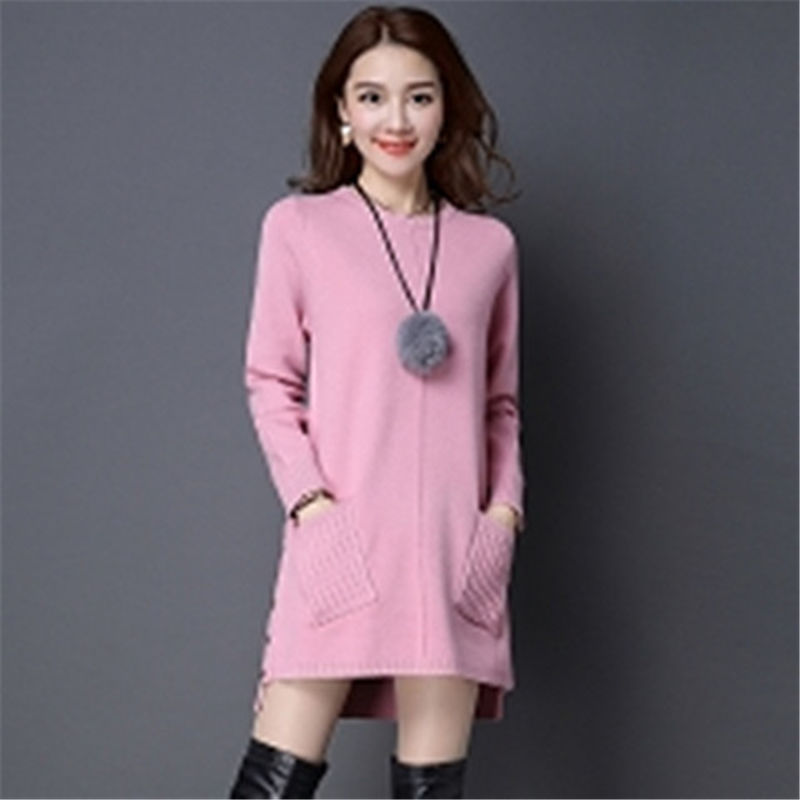 Femme chandails pull grand vêtements pour femmes épais pull en vrac printemps automne Long bas pull Femme Chandails