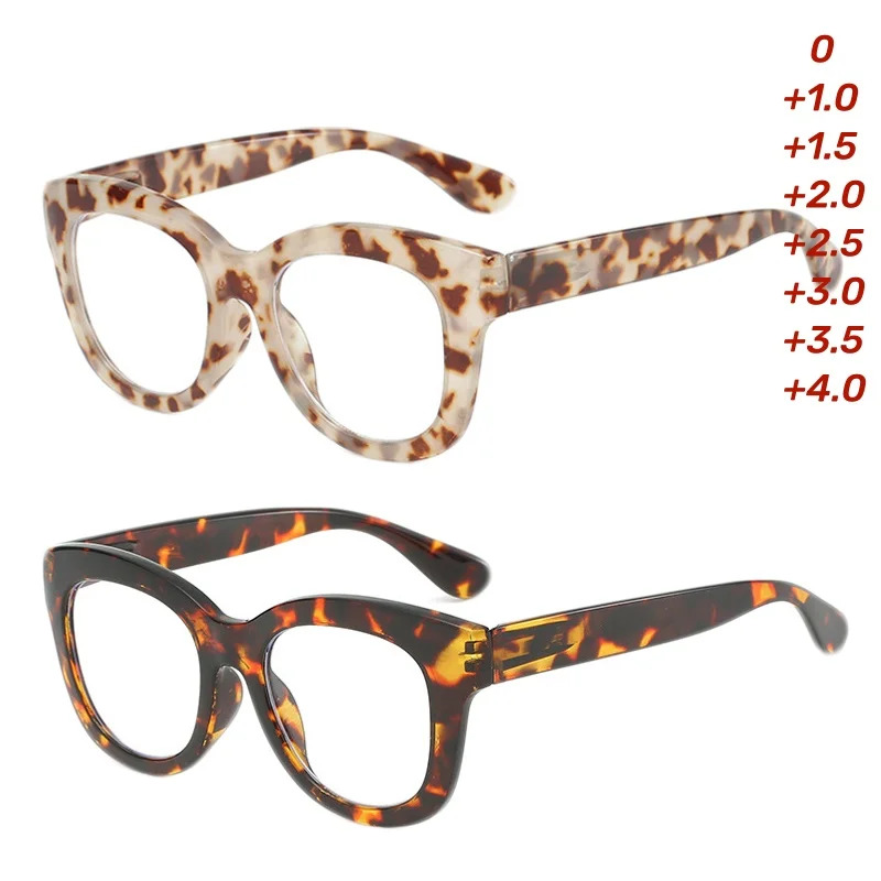 Verres haute définition anti-lumière bleue rétro et à la mode pour femmes, lunettes de lecture unisexes et lunettes d'hypermétropie
