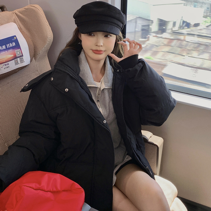 Veste rembourrée en coton chaud pour femme, parkas d'hiver pour femme, conception de fouet, manteau confortable pour femme, mode tempérament, 2024
