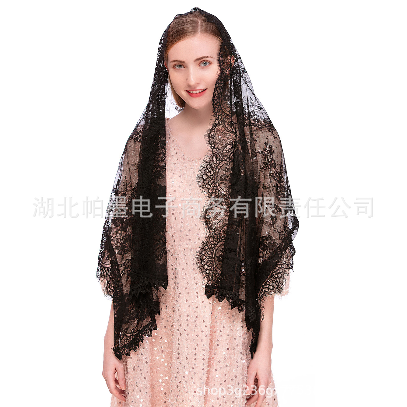 Voile mantille longue en dentelle, respirant, léger et doux pour mariage, cérémonie d'église, mariage musulman, Compatible avec le mariage