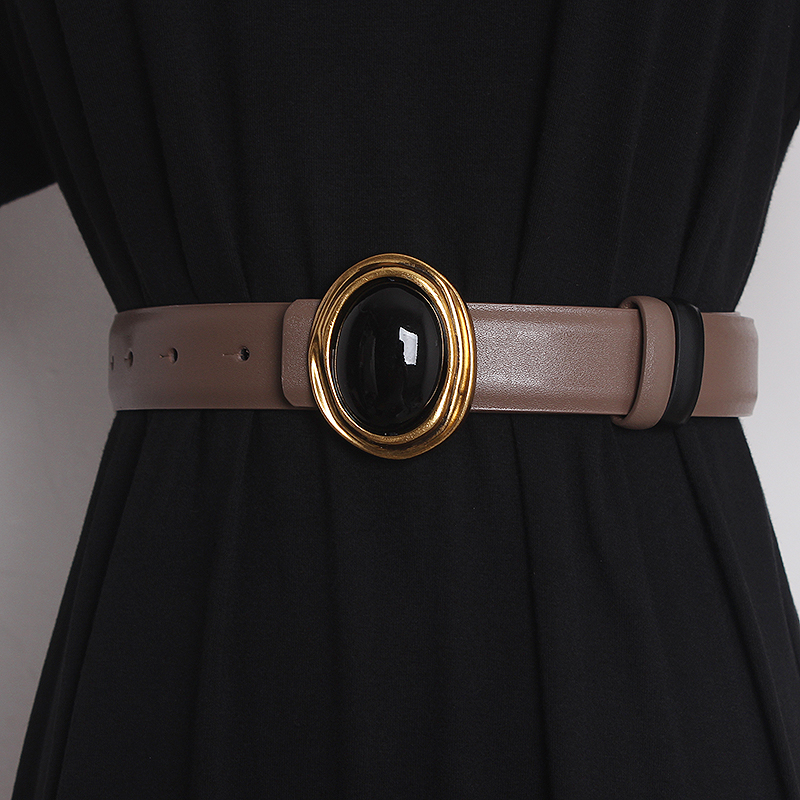 Ceintures de défilé pour femmes en cuir véritable, ceintures de robe, corsets, ceintures décoratives, ceintures étroites TB2529