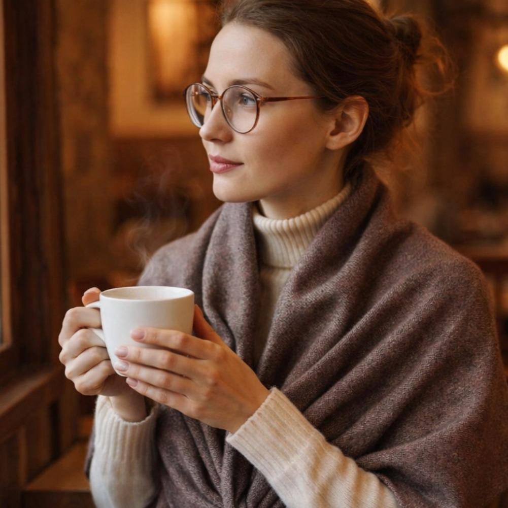 Nouveau châle écharpe triangulaire tendance pour femme, en mélange de laine, épais et chaud, idéal comme écharpe d'épaule, cadeau d'hiver de haute qualité.