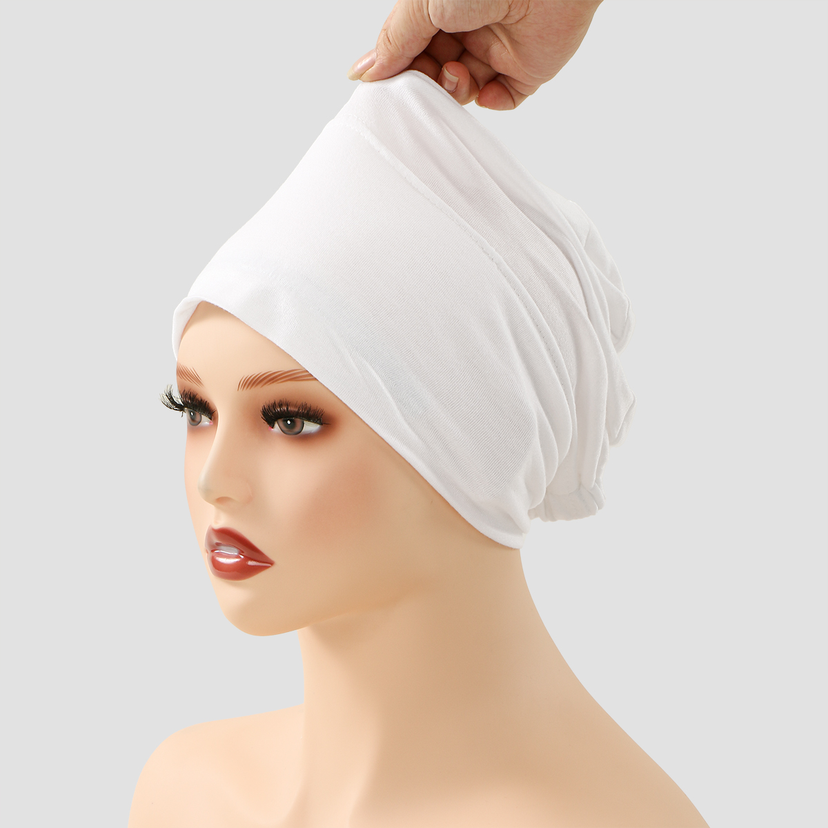 Nouveau doux Modal musulman anti-dérapant intérieur Hijab casquette Islam sous-écharpe Bonnet inde chapeau bandeau Turbante Mujer Ramadan casquette de prière