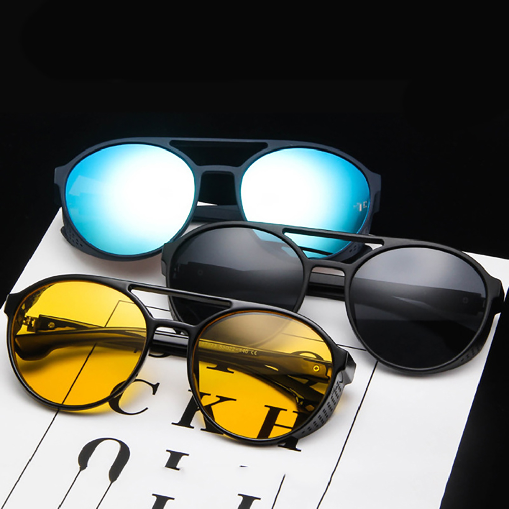 Lunettes de soleil rétro classiques pour hommes, lunettes de mode punk, lunettes de créateur de marque, lunettes de soleil vintage pour hommes, UV400 EyeChester
