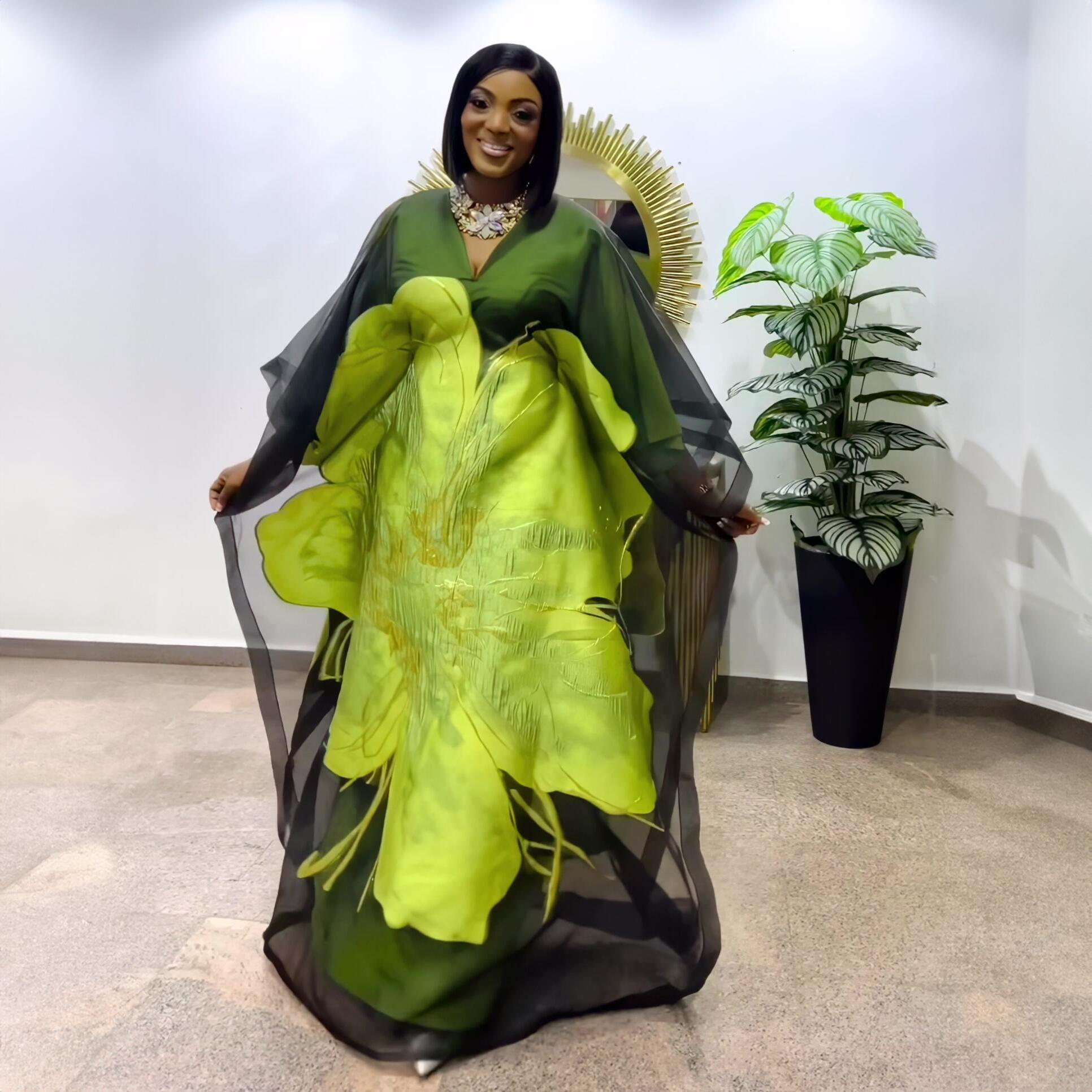 Robes africaines de luxe en deux pièces, nouveau design, broderie, vêtements haut de gamme, robes africaines pour femmes, pour les fêtes