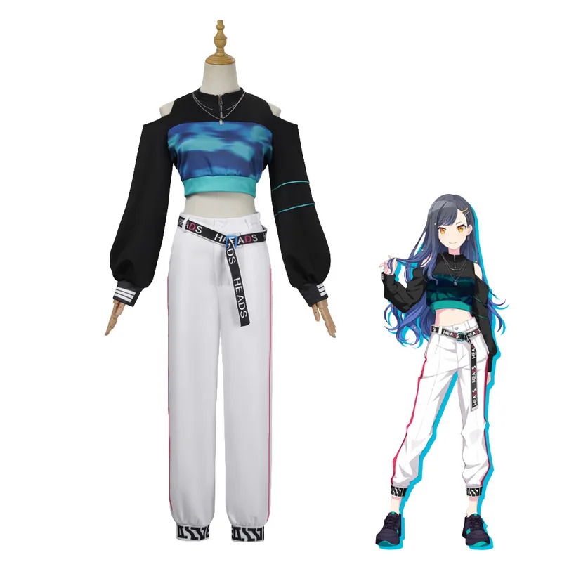 Costume de cosplay du personnage Shiraishi An du jeu d'anime PJSK, tenue d'anniversaire du 3ème anniversaire de Vivid BAD SQUAD, costume de fête d'Halloween