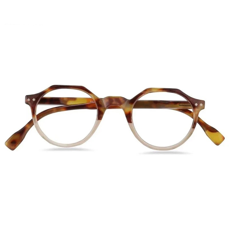 Lunettes de lecture rondes pour femmes, Anti-lumière bleue, sur Prescription, grand cadre, hypermétropie, fausses lunettes + 0 + 3.5