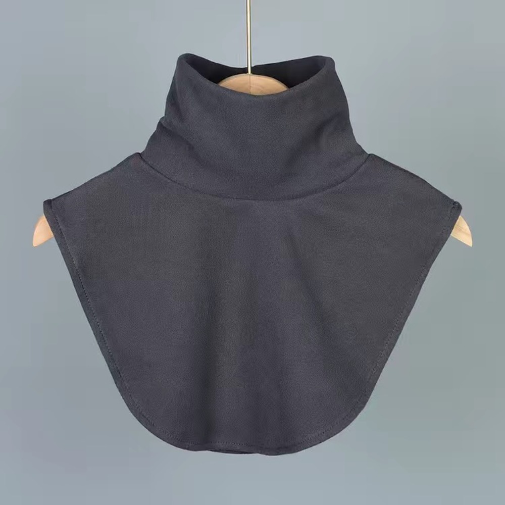 Faux col tricoté pour femmes, écharpe de Protection du cou chaude et polyvalente à la mode, Jersey élastique, col roulé, garde au cou au chaud