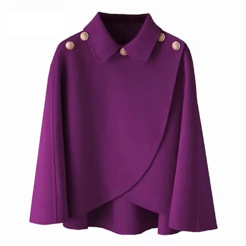Manteau Shaw en laine pour femmes, veste courte pour dames, tempérament élégant, vêtements d'extérieur en laine, Version coréenne, automne-hiver 2025