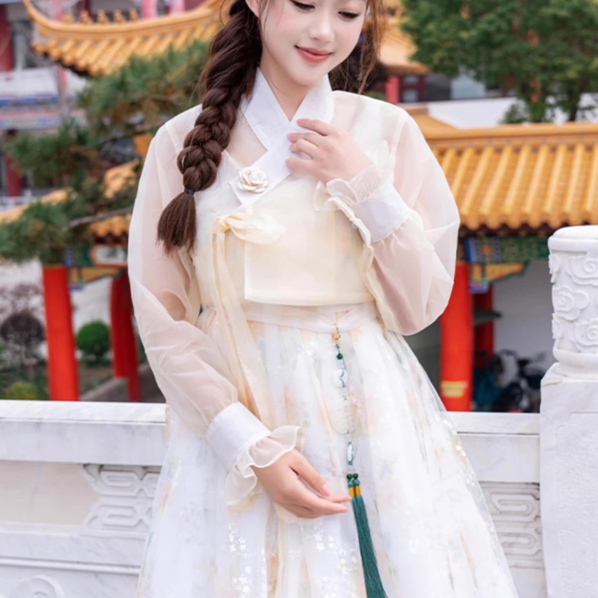 Robe Hanbok coréenne pour femmes, Costume de danse sur scène traditionnel ancien, robe de danse de spectacle de palais minoritaire