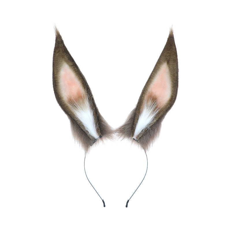 Bandeau oreilles de lapin Amia Brutality Spot, accessoires de Cosplay faits à la main, coiffure en peluche, accessoires pour cheveux