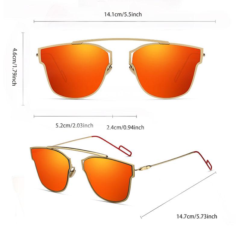 Nouvelles lunettes de soleil tendance pour femmes, style pilote, œil de chat, marque de luxe, designer, rose, violet, argent, film miroir, lunettes de soleil