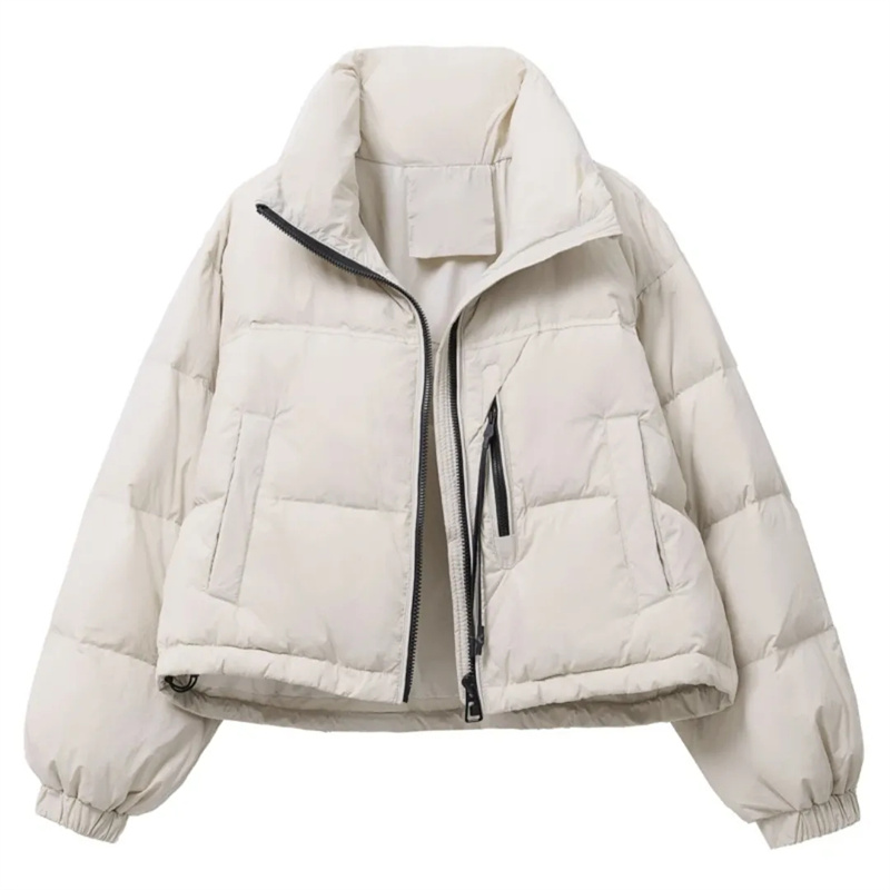 2025 nouveau hiver coréen ample court col montant coton rembourré veste femmes épaissir chaud élégant Parkas vêtements d'extérieur pour femmes