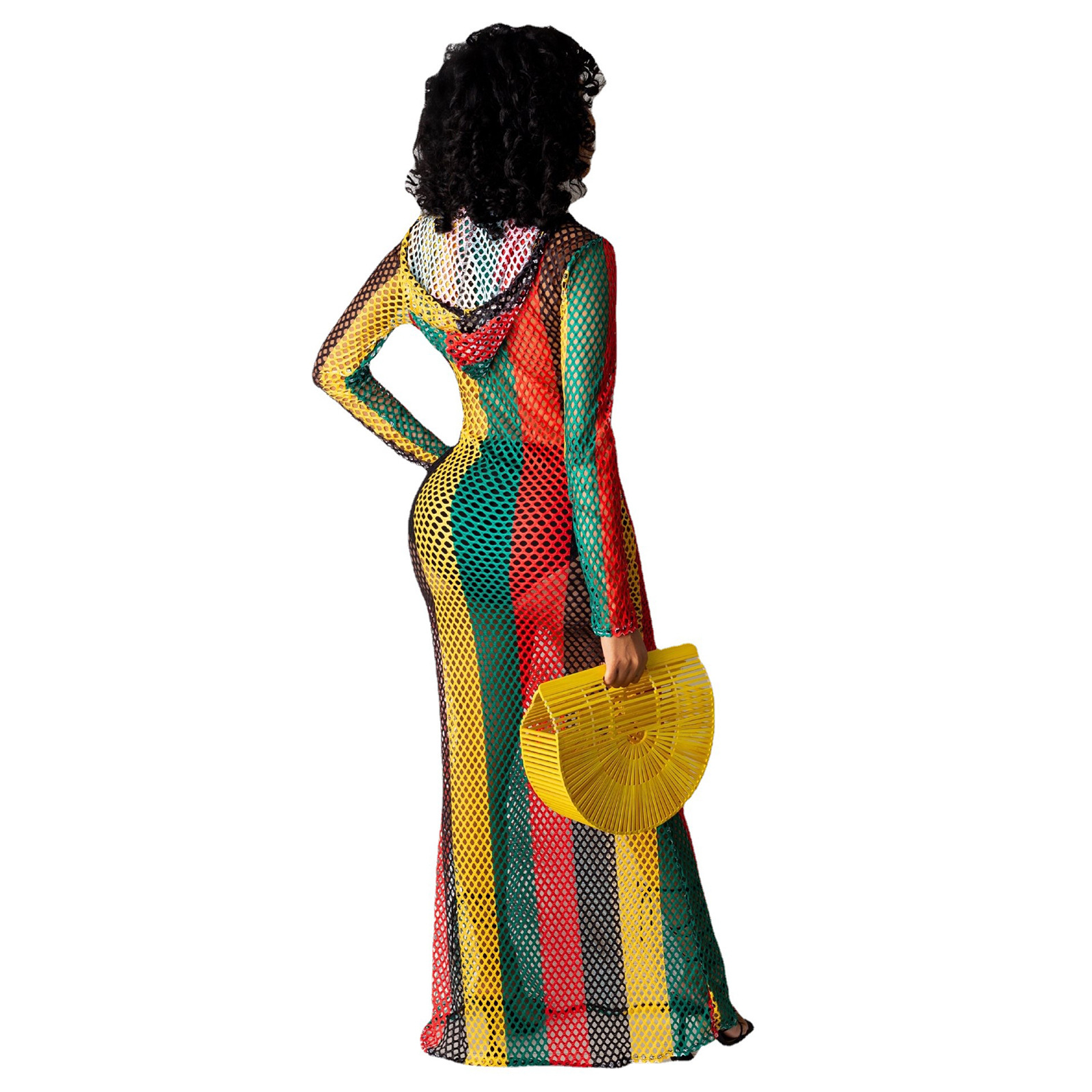 Robe de plage longue au crochet, cover-up pour les maillots de bain, Saida De Praia Longa, pour les femmes, tunique de plage