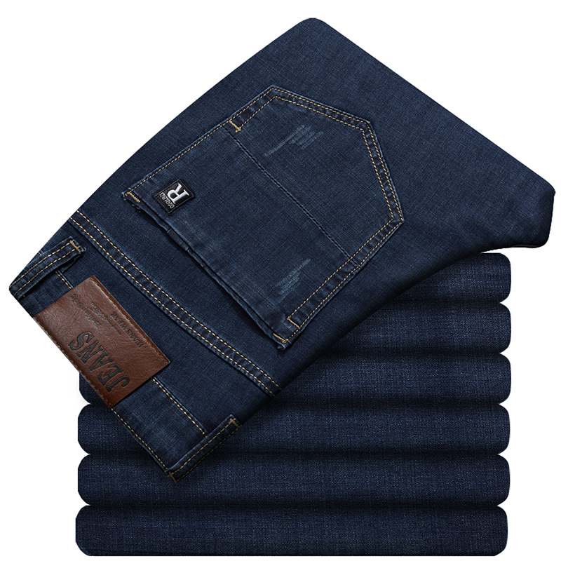 Jean taille 56 Extra Large pour homme, pantalon droit en Denim, taille haute, extensible, classique, automne hiver, Super Plus Big 50 52 54 10XL