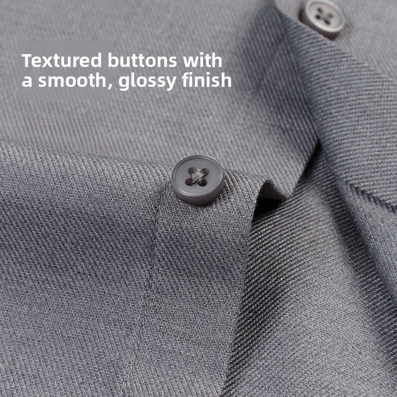 Chemise homme à manches longues en laine et modal, style décontracté et professionnel, respirante, haute résistance des couleurs, 50 fils, coupe ajustée, col carré