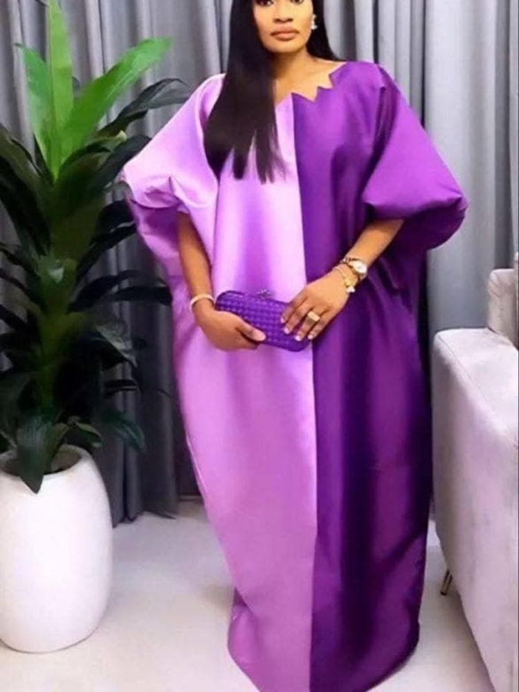 Robes caftan Bubu brillantes pour femmes, pour église, bloc de couleurs, robes africaines, vêtements traditionnels africains, longues robes amples en Patchwork
