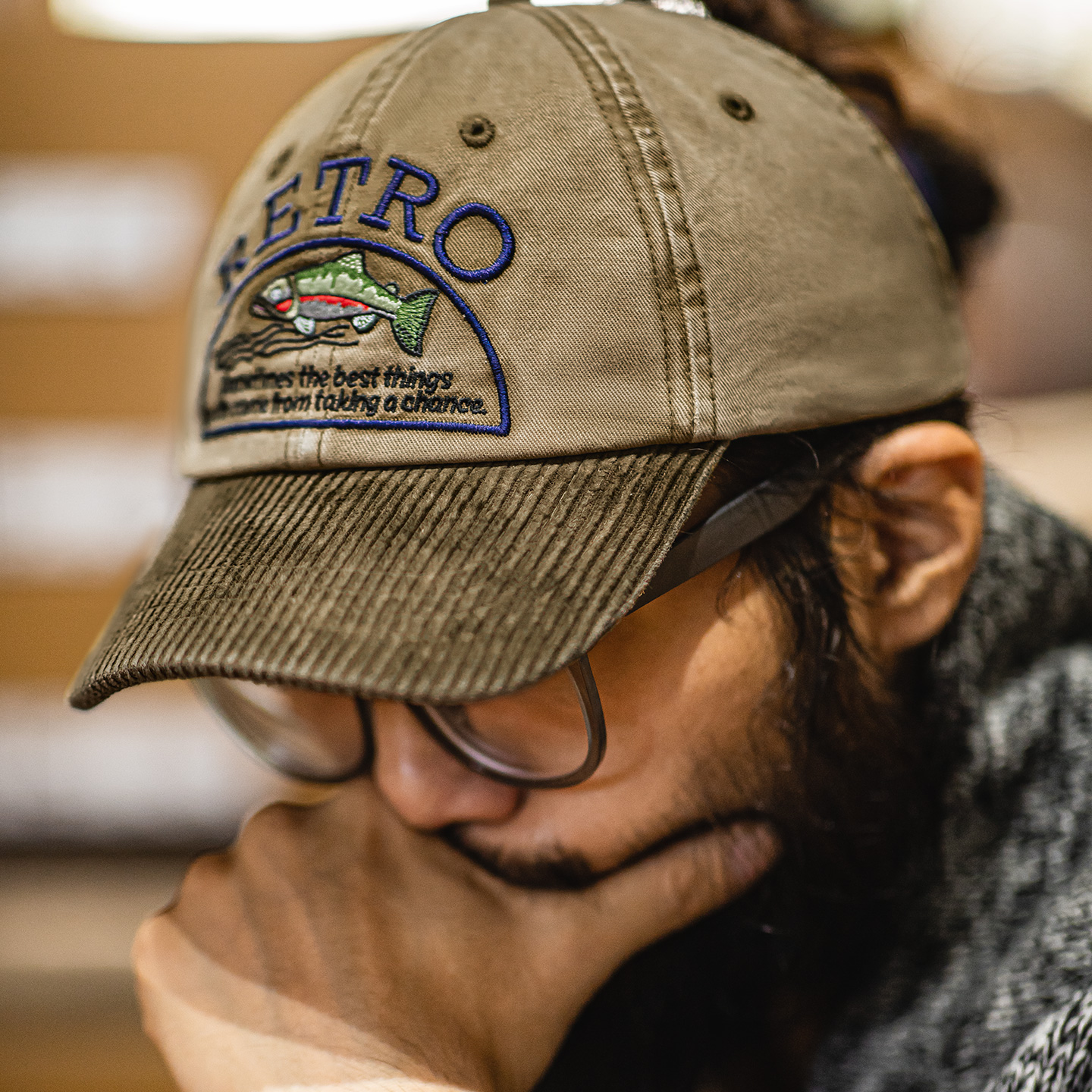 Maden – casquette de Baseball Vintage en velours côtelé, kaki, bord incurvé, chapeau unisexe brodé au quotidien, visière polyvalente pour le Style OOTD
