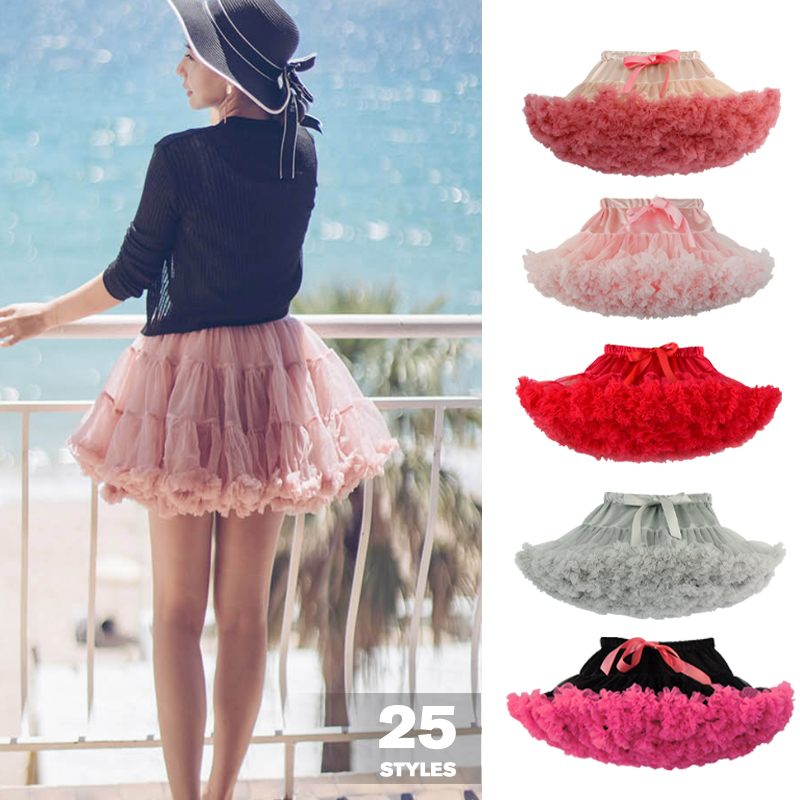 Femmes filles Tutu jupe fête moelleux sous-jupe femmes Ballet adolescente jupon fille princesse Tulle fête danse jupes