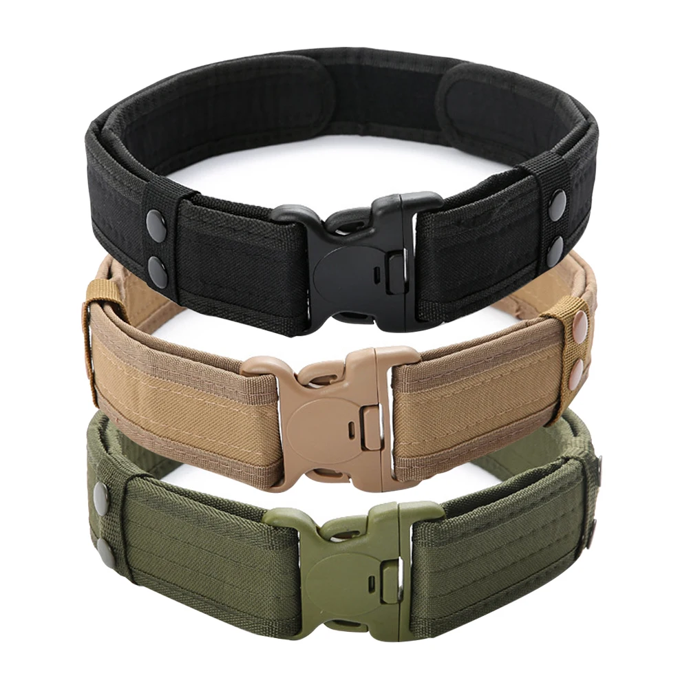 Ceinture tactique de Combat à dégagement rapide pour hommes, en toile, à la mode, pour Sports de plein air, entraînement, chasse, randonnée