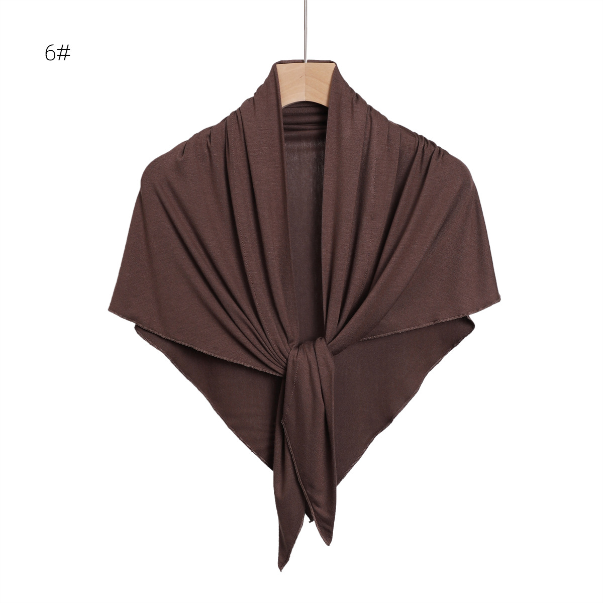 Hijabs en Jersey Triangle de qualité supérieure pour femmes, foulards musulmans solides, Turban élastique, Bandana arabe, foulard Khimar, enveloppes saoudiennes