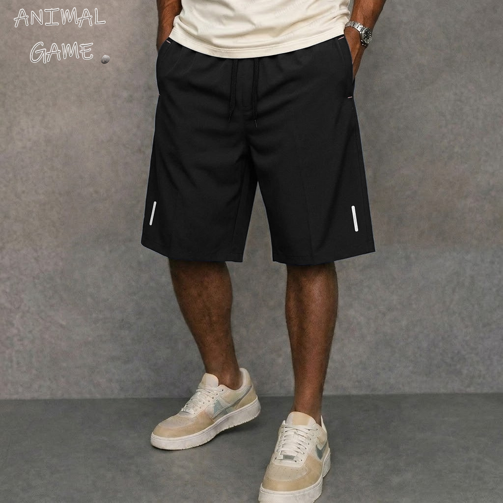 Shorts de travail d'été pour hommes, séchage rapide, athlétiques, pour la gym, décontractés, de randonnée, de plage, avec poches zippées, grande taille, coupe ample