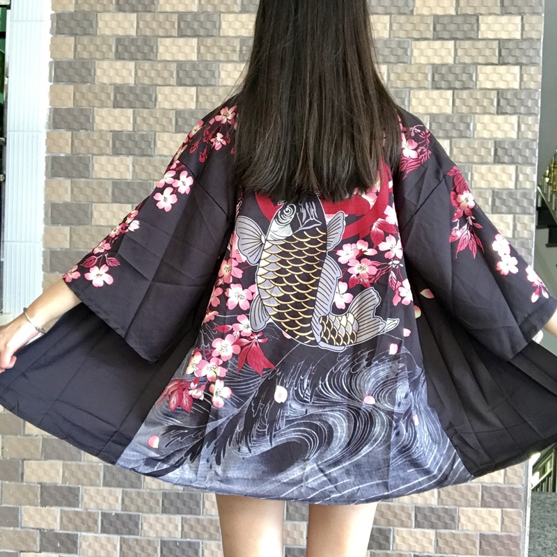 Kimono japonais pour femme, cardigan d'été traditionnel, yukata cosplay 2026, obi féminin, streetwear japonais, chemise haori, vêtements