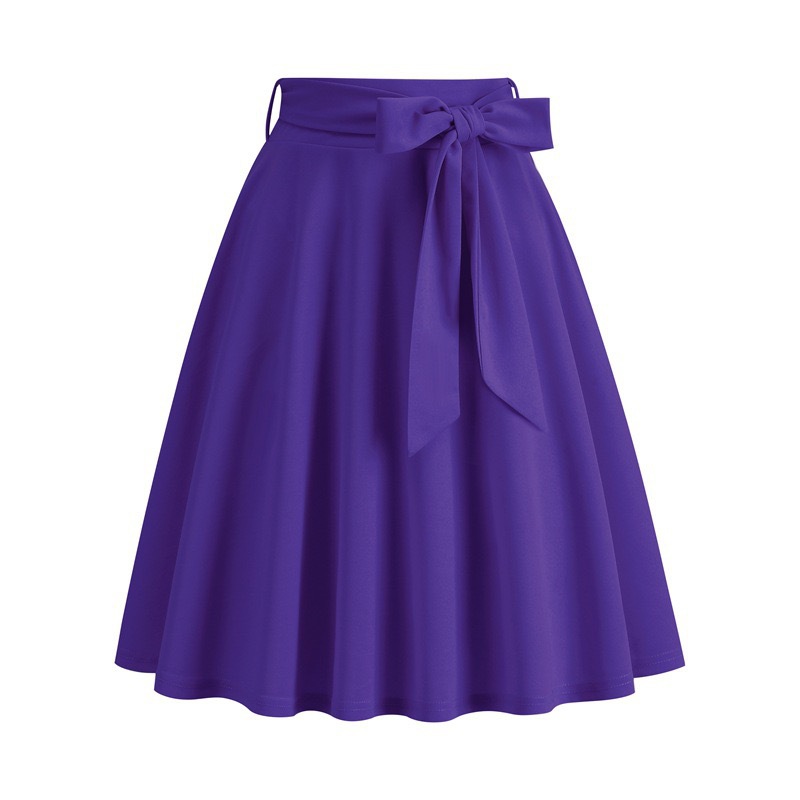 Jupes vintage monochromes pour femmes, ceintures, style Herfestivals, vêtements d'été, vente, 2025, JQMY3800