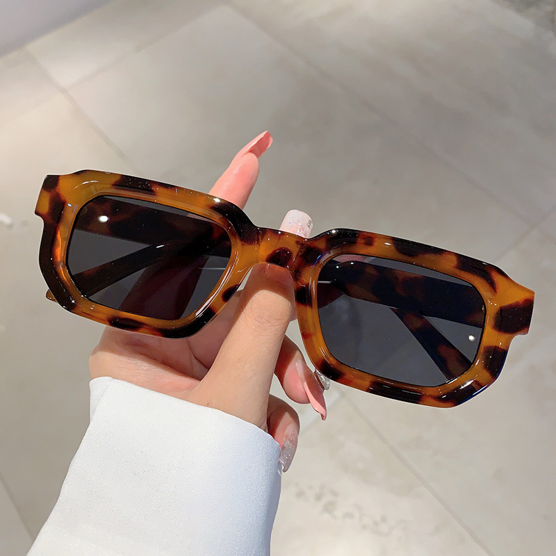 Lunettes de soleil vintage rectangulaires pour femmes, lunettes de soleil rétro tendance, lunettes de marque de luxe, lunettes de vue pour hommes