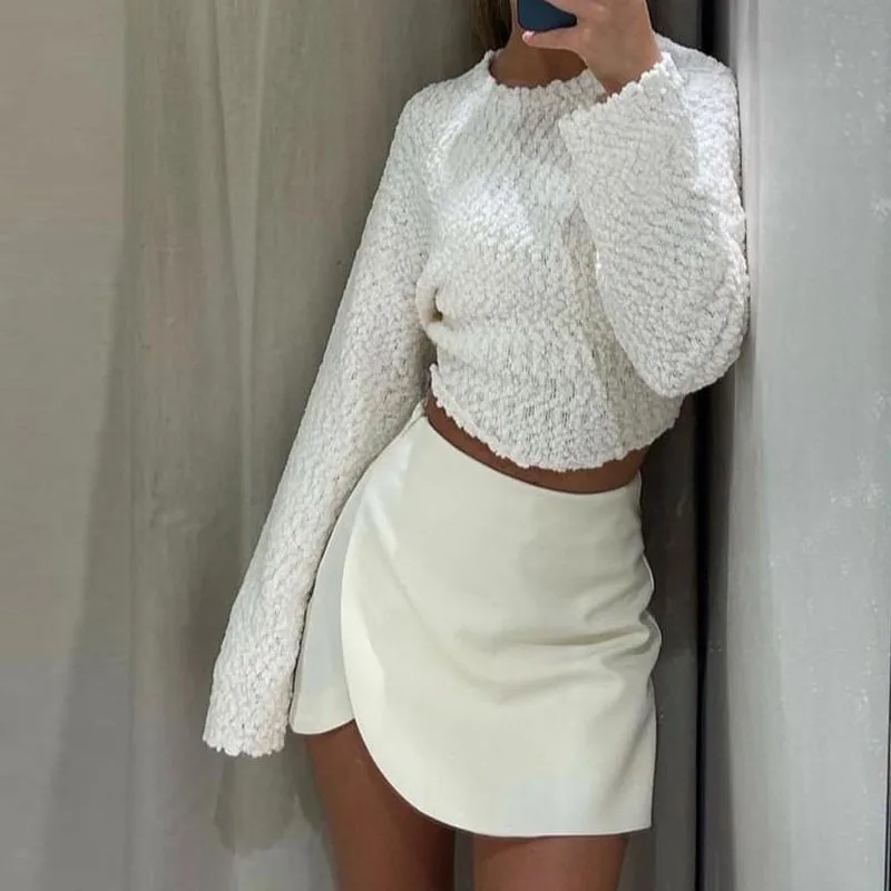 Jupe-short femme taille haute marron jupe pantalon élégant été rose noir Mini jupe short asymétrique décontracté blanc cassé jupe-short