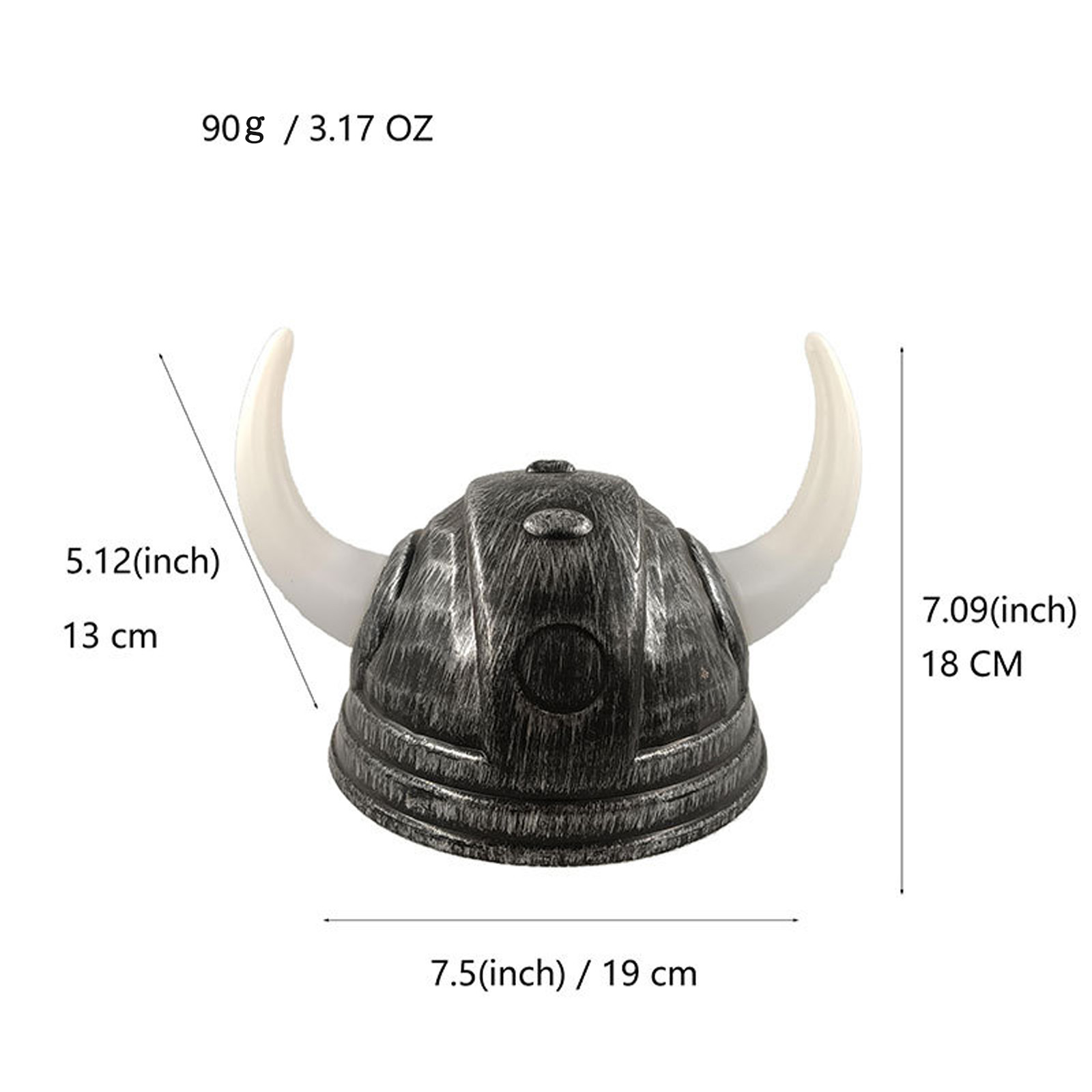 Chapeau en corne Viking pour hommes et femmes adultes, casque avec tresses en plastique, chapeau de chevalier guerrier médiéval, Halloween Cosplay, mascarade, décors de bœuf