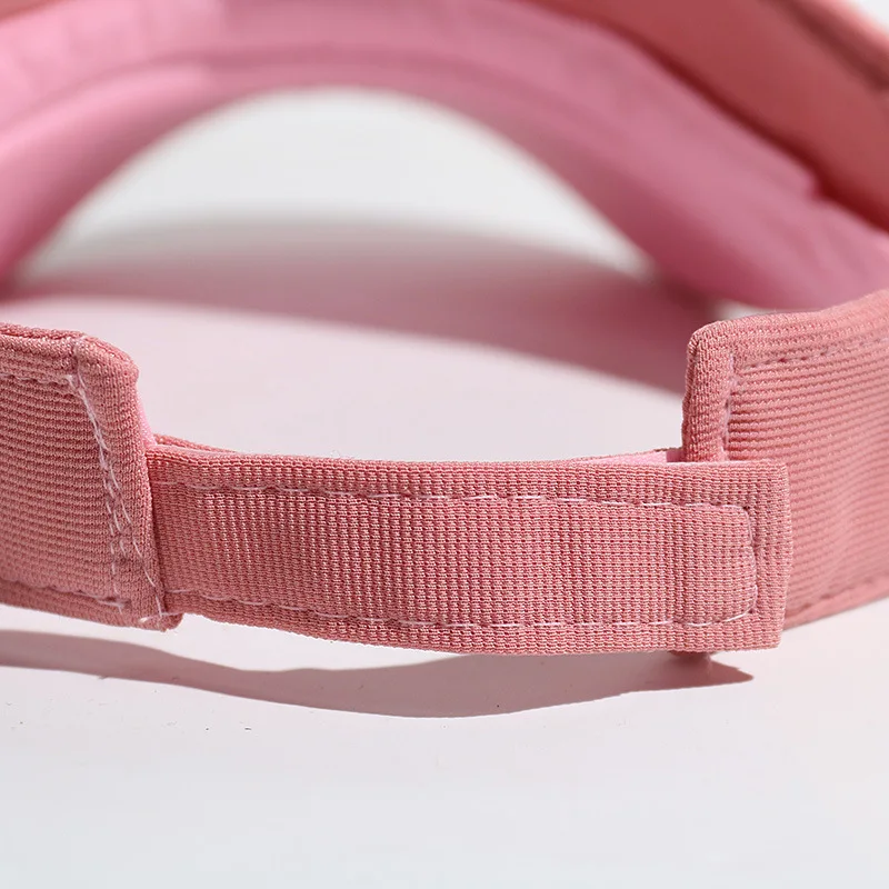 Visière réglable d'été pour hommes et femmes, Protection UV rouge noir rose, haut vide solide, sport, Tennis, Golf, course à pied, casquette de Protection solaire