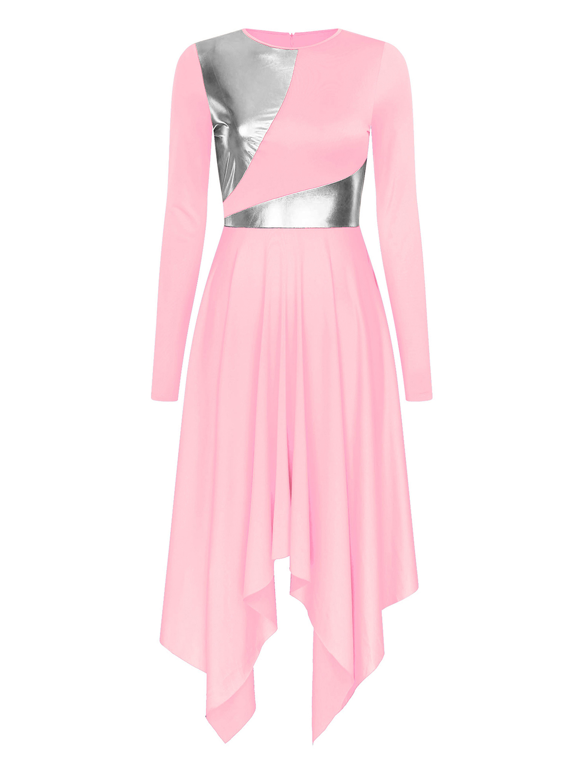 Robe tunique de danse d'éloge asymétrique pour femmes, robes de danse lyrique liturgique à manches longues, Costume de spectacle de culte d'église