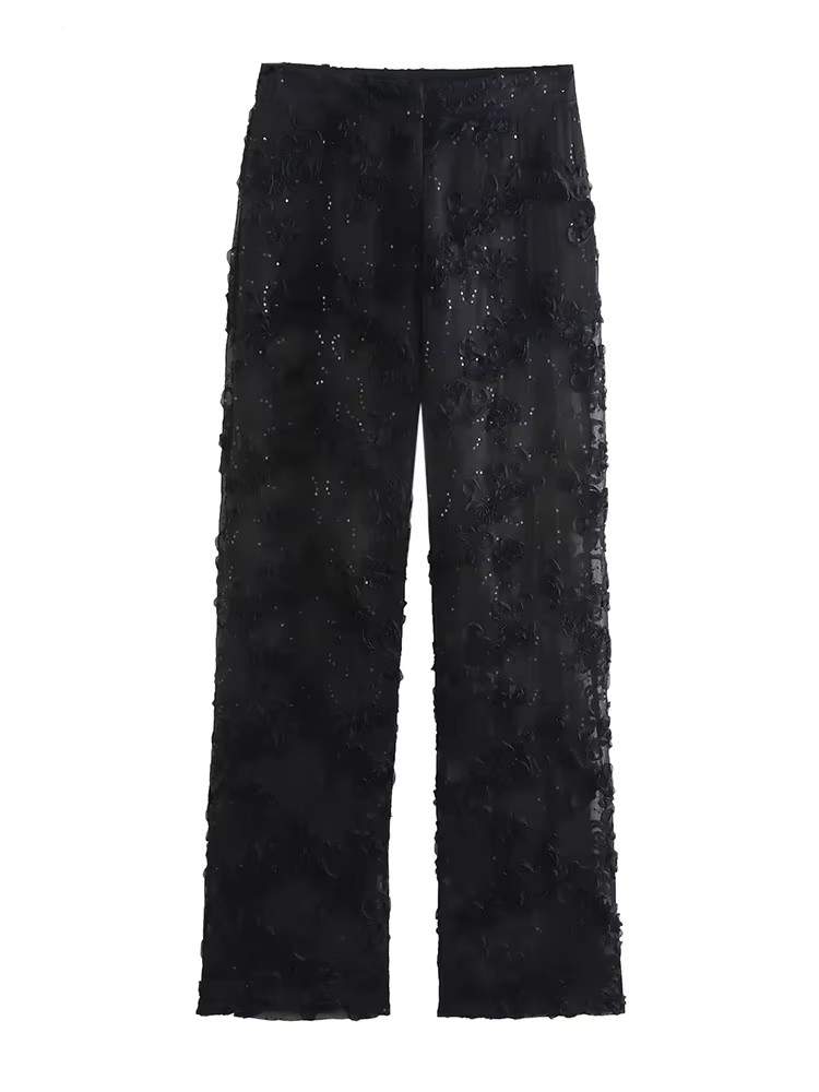 Ensemble pantalon à paillettes pour femmes, 2 pièces, nouvelle mode, Blazer translucide, manteau, costume élégant, tenue deux pièces pour femmes, 2025