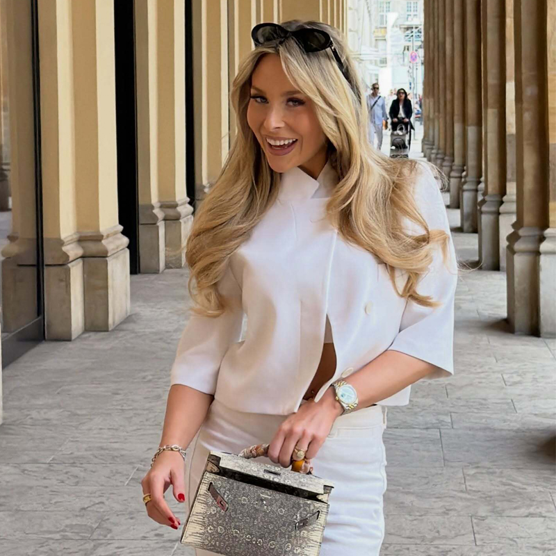 Blazer court blanc pour femme, veste d'été pour le bureau, blazer court à manches courtes pour femme, blazers de tailleur pour femme, streetwear, nouveautés en manteaux