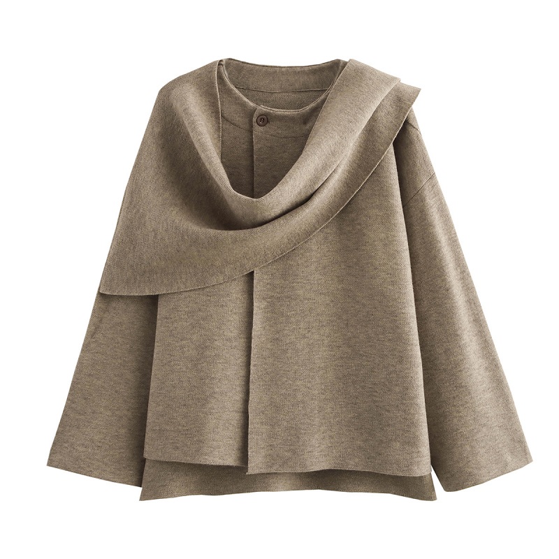 MUJER peluche manteaux d'hiver pour femmes écharpe asymétrique Demi-saison veste pour femmes Parkas à manches longues manteau rembourré femme veste
