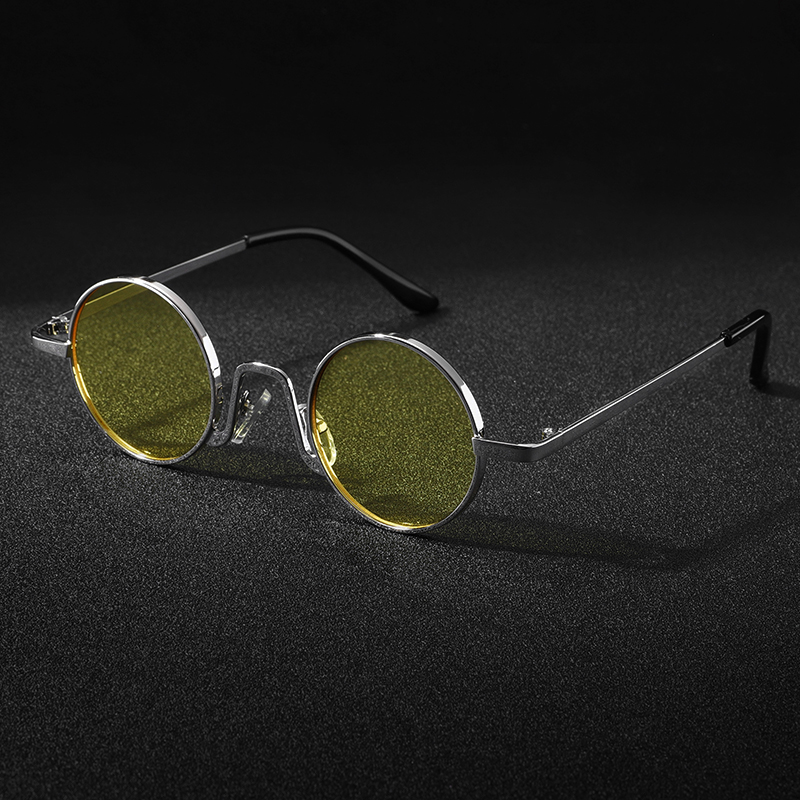 Lunettes de soleil polarisées UV400 pour hommes et femmes, monture ronde rétro, accessoires de conduite décontractés