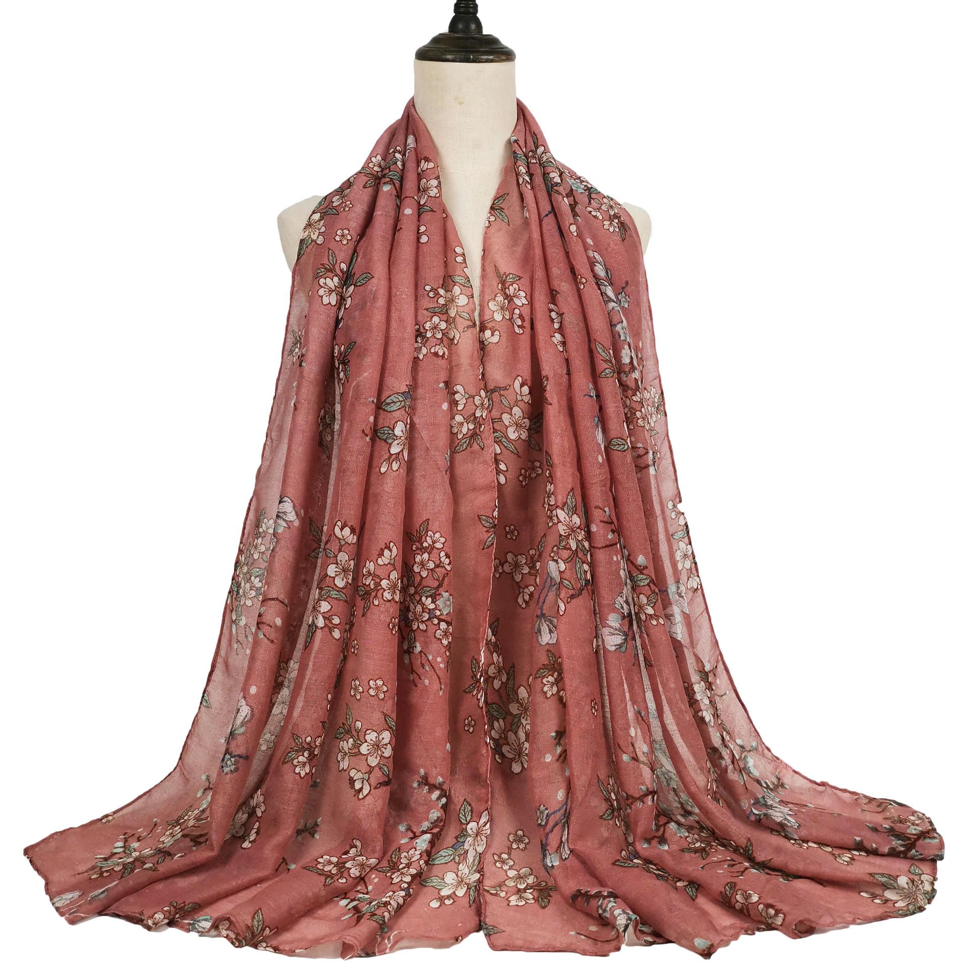 Écharpe Africaine en Viscose à Imprimé Floral Noir pour Femme, Châle Doux de Styliste, 180x80cm