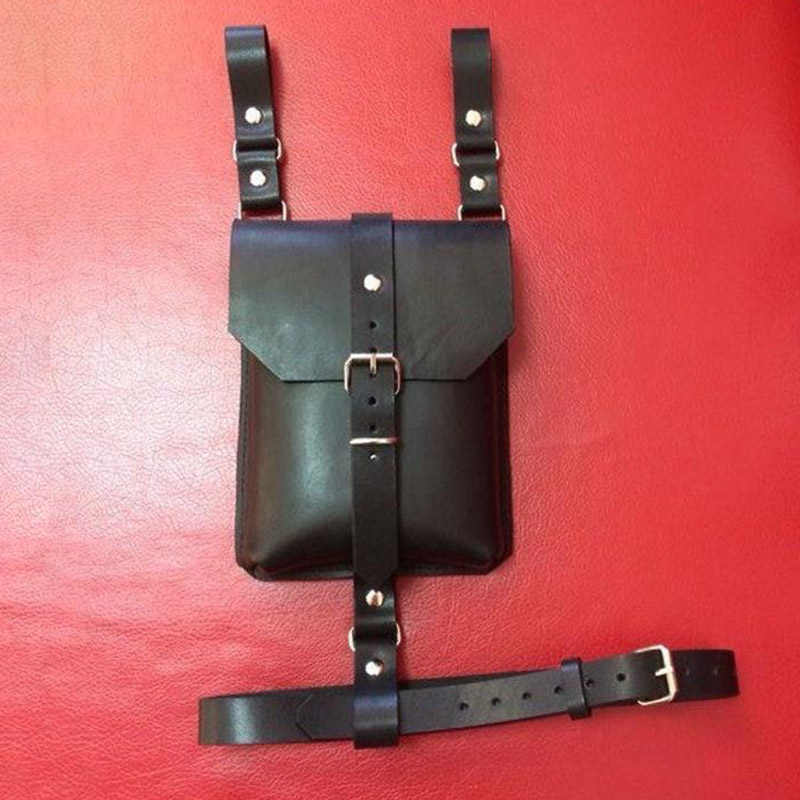 Steampunk jambe harnais ceinture sac Fanny Pack cuir téléphone portefeuille étui gothique jarretière pour hommes femmes LARP chevalier pochette goutte cuisse