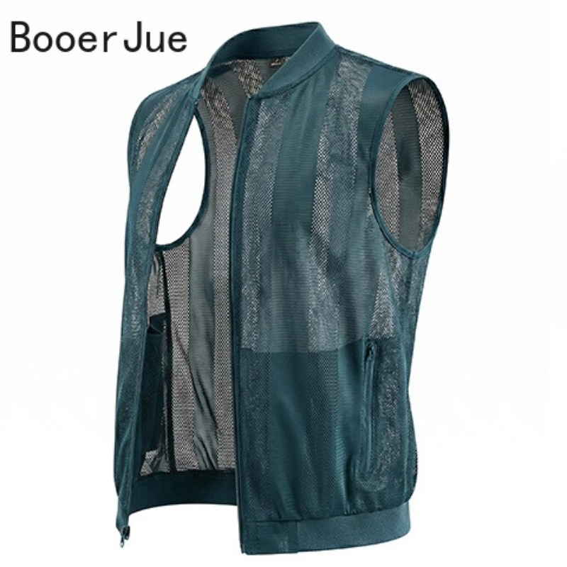 Gilet d'été pour homme en maille respirante, idéal pour la pêche, la randonnée, le cyclisme et les loisirs – Conception de haute qualité